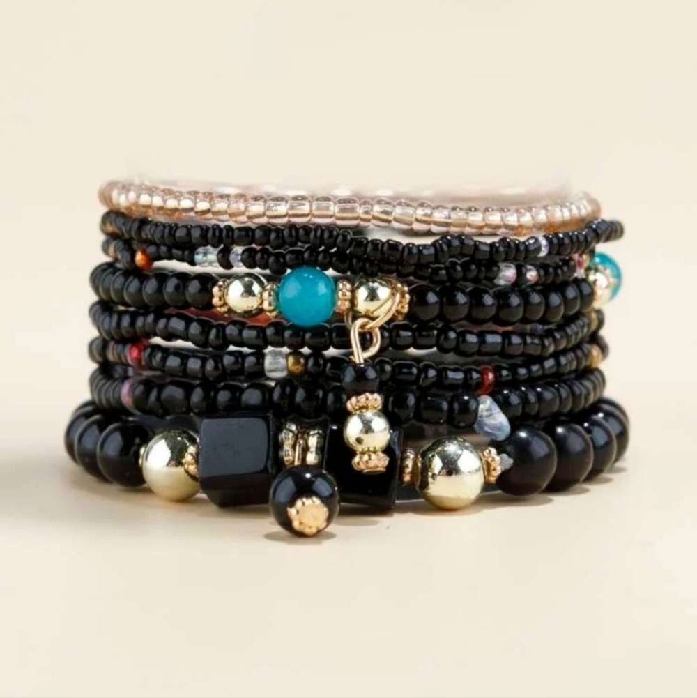 8pcs Bead Decor Bracelet